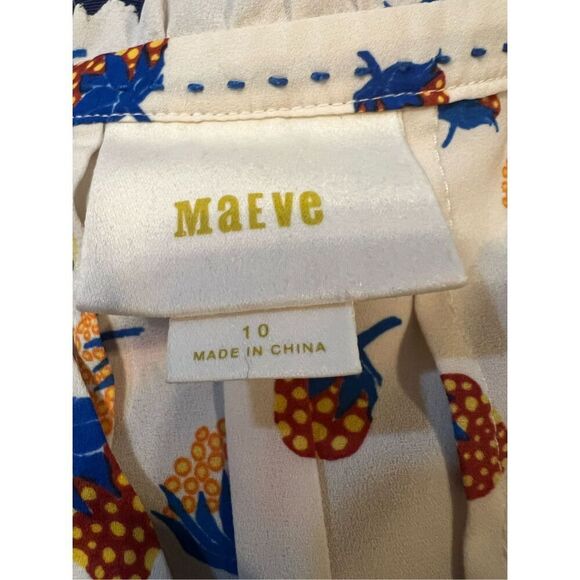 Maeve Anthropologie Strawberry Print Sleeveless Top 10 - Picture 6 of 8